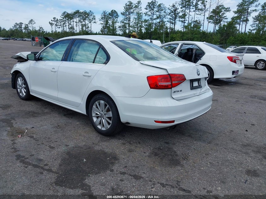Vin: 3vwd07aj6fm250458, lot: 45791507, volkswagen jetta 1.8t se 20153
