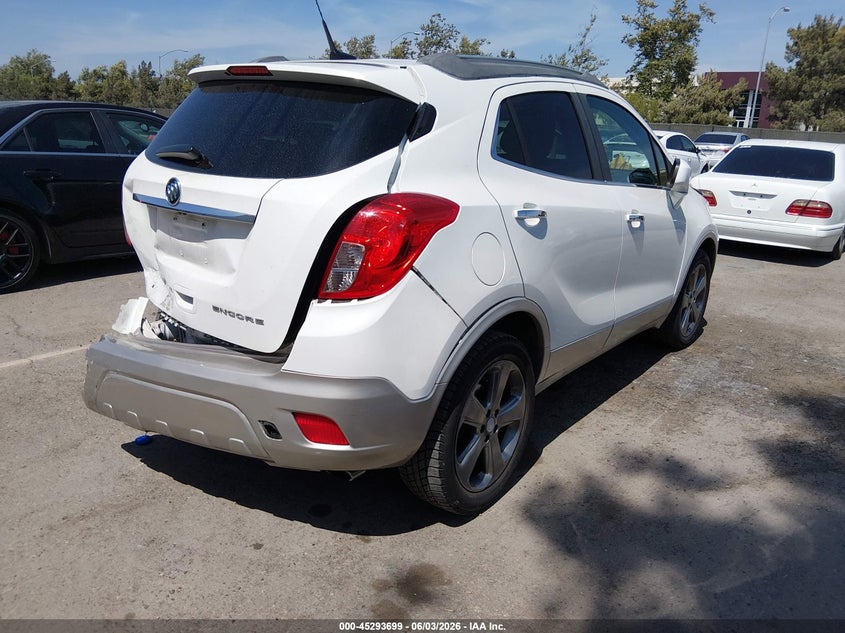 Vin: kl4cjbsb6db120698, lot: 45791535, buick encore convenience 20134