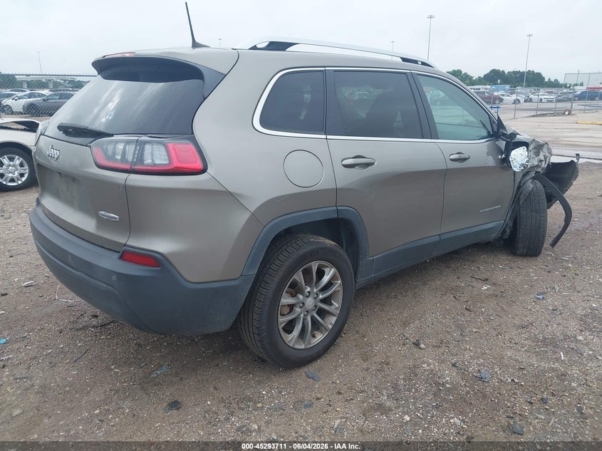 Vin: 1c4pjllb1kd332907, lot: 45791547, jeep cherokee latitude plus fwd 20194