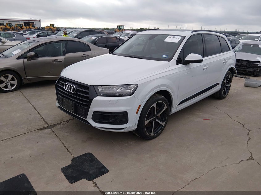 Vin: wa1vaaf74kd035630, lot: 45791552, audi q7 55 premium 20192