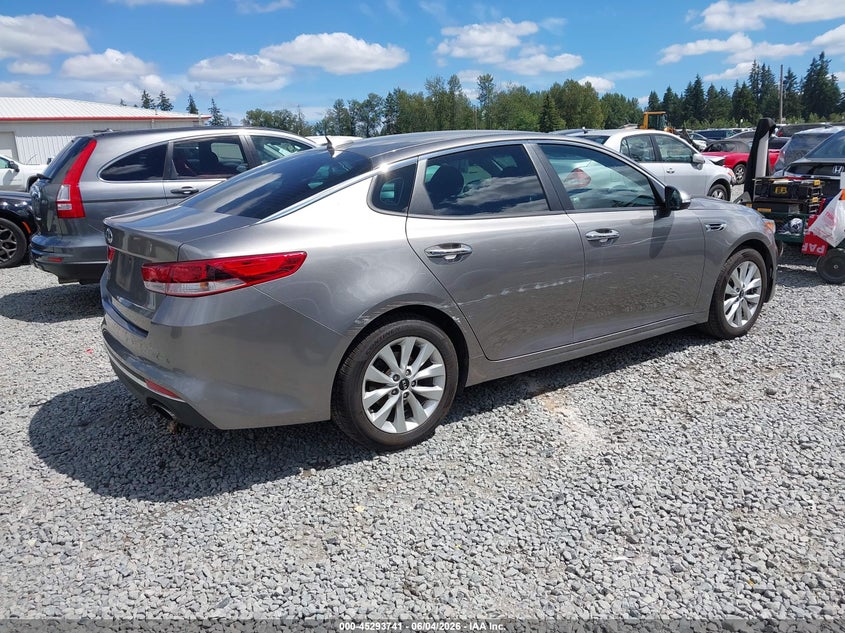Vin: 5xxgt4l32jg261567, lot: 45791577, kia optima lx 20184