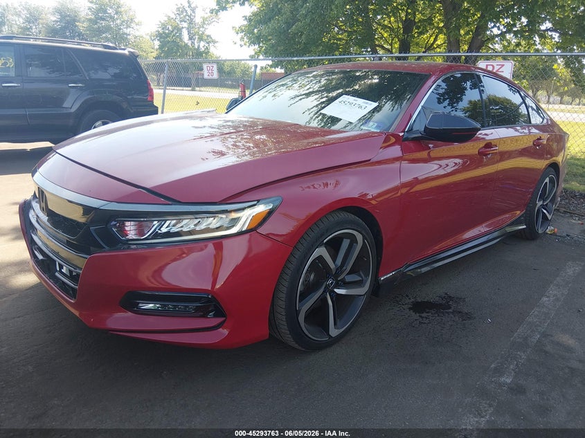 Vin: 1hgcv2f34ka011674, lot: 45791599, honda accord sport 2.0t 20192