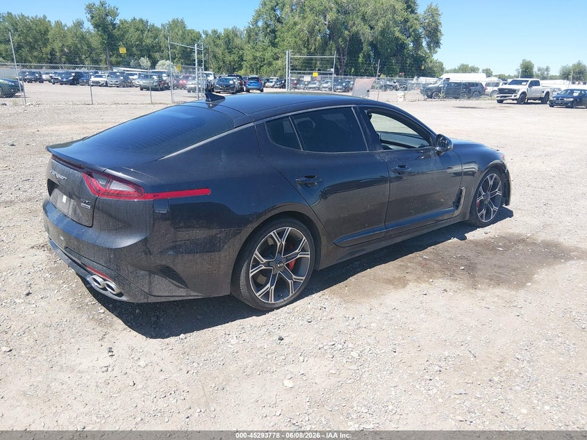 Vin: knae35lc8l6080761, lot: 45791614, kia stinger gt 20204