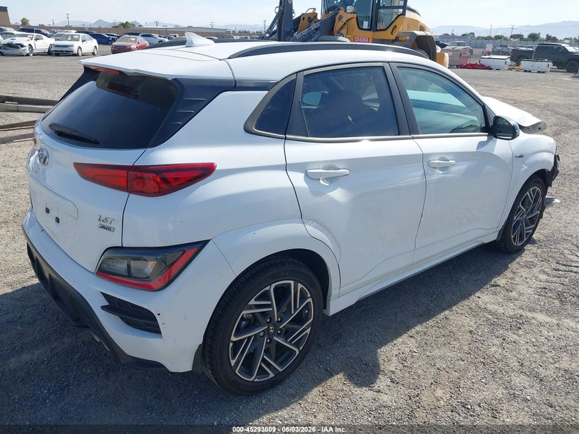Vin: km8k3ca34pu992877, lot: 45791645, hyundai kona n line 20234
