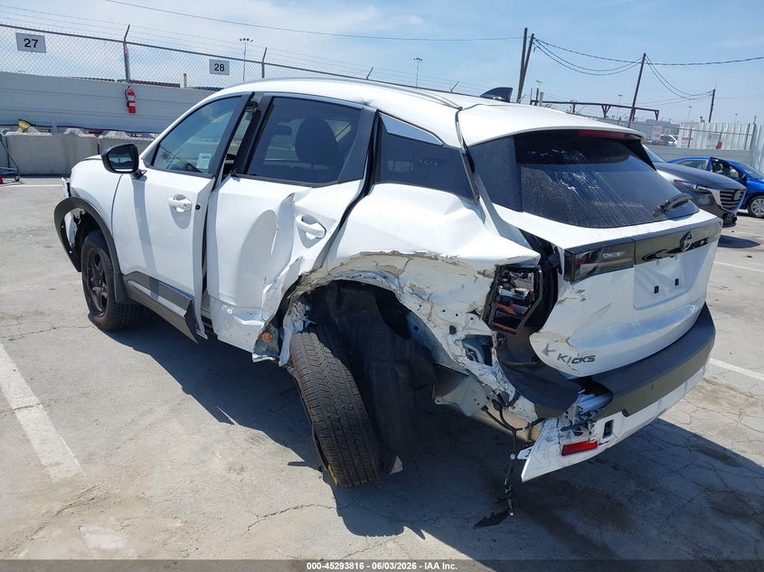 2026 Nissan Kicks Sv VIN: 3N8AP6CE8TL380288 Lot: 45293816