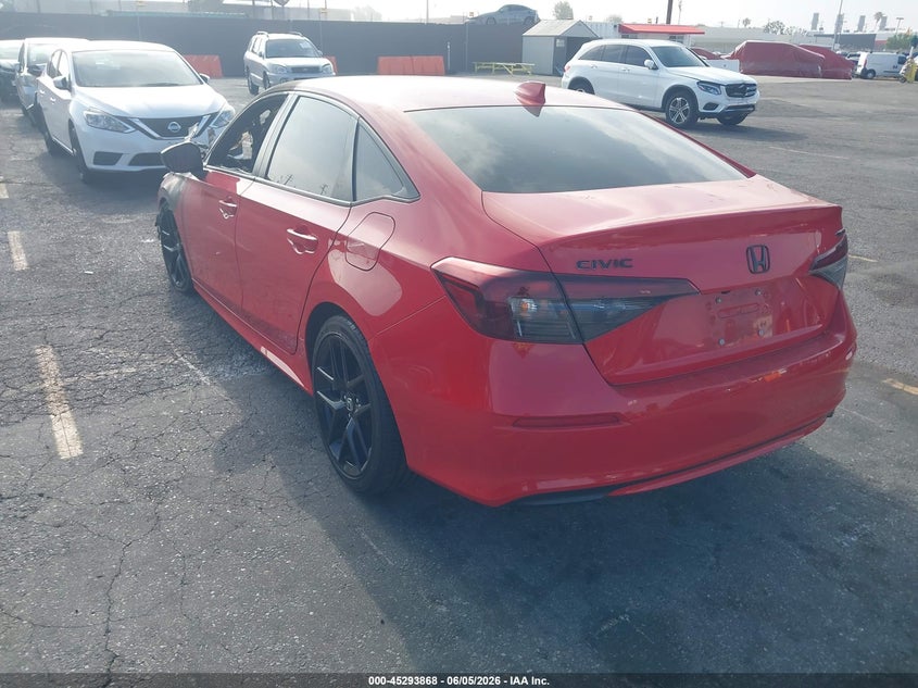 2025 HONDA CIVIC 2.0L I-4 DI, DOHC, V(VIN: 2HGFE2F54SH500298