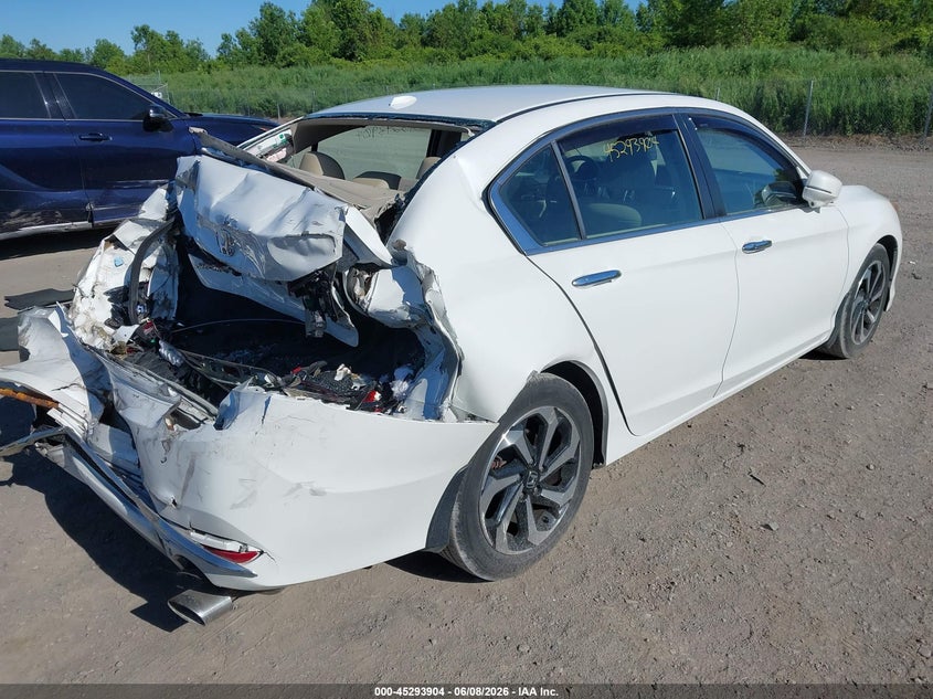 Vin: 1hgcr2f91ga219608, lot: 45791740, honda accord ex-l 20164