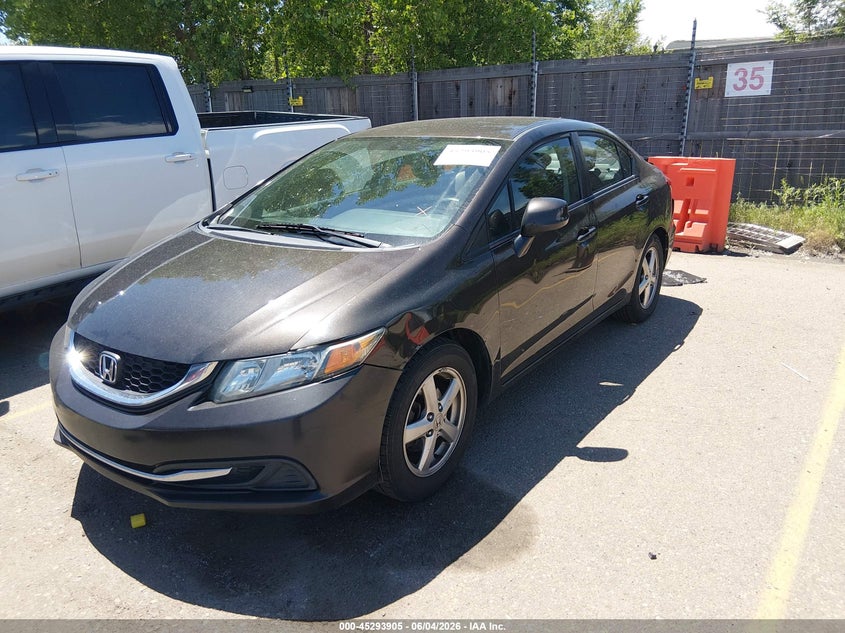 Vin: 19xfb2f55de013715, lot: 45791741, honda civic lx 20132