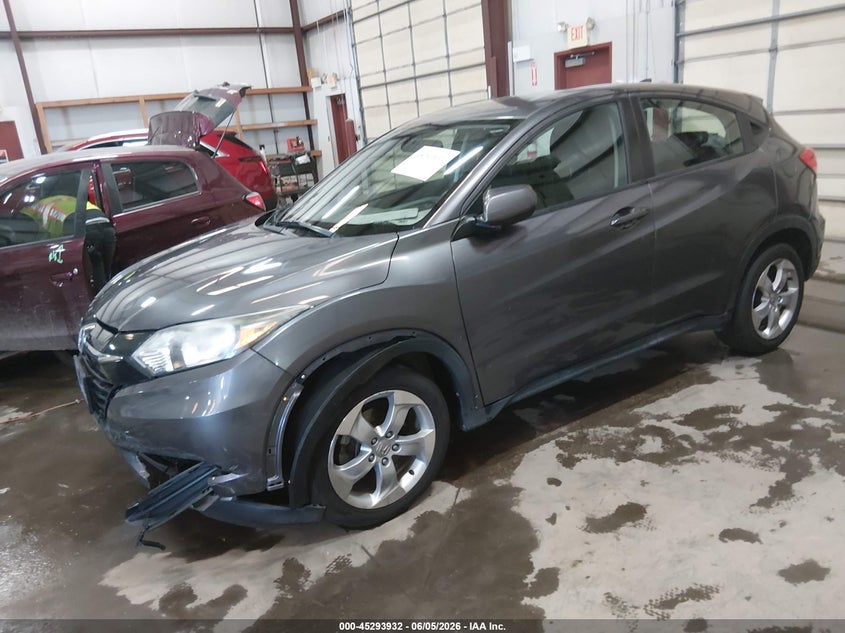 Vin: 3czru6h3xgm755588, lot: 45791768, honda hr-v lx 20162