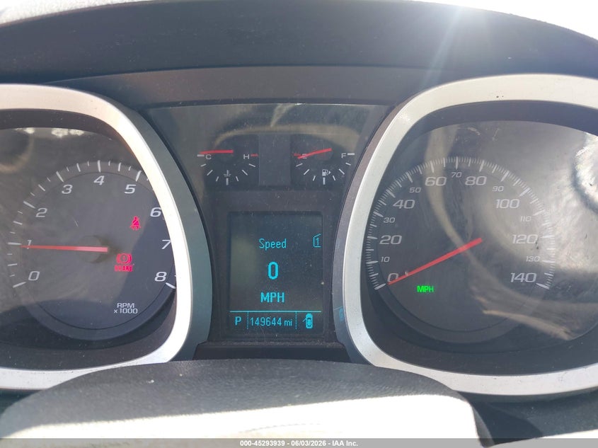 2012 Chevrolet Equinox 2.4 1Lt grey Lot 111045293939 Vin 2GNFLEEK7C6283525