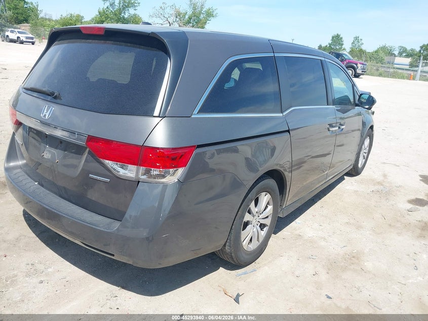 Vin: 5fnrl5h33gb090136, lot: 45791776, honda odyssey se 20164