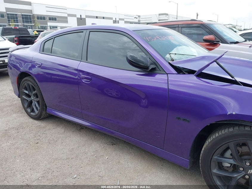 2023 Dodge Charger 5.7 R/T purple Lot 111045293976 Vin 2C3CDXCT2PH656212