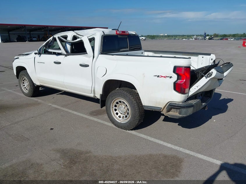 Vin: 1gcptbek0p1191645, lot: 45791863, chevrolet colorado 4wd  short box wt 20233