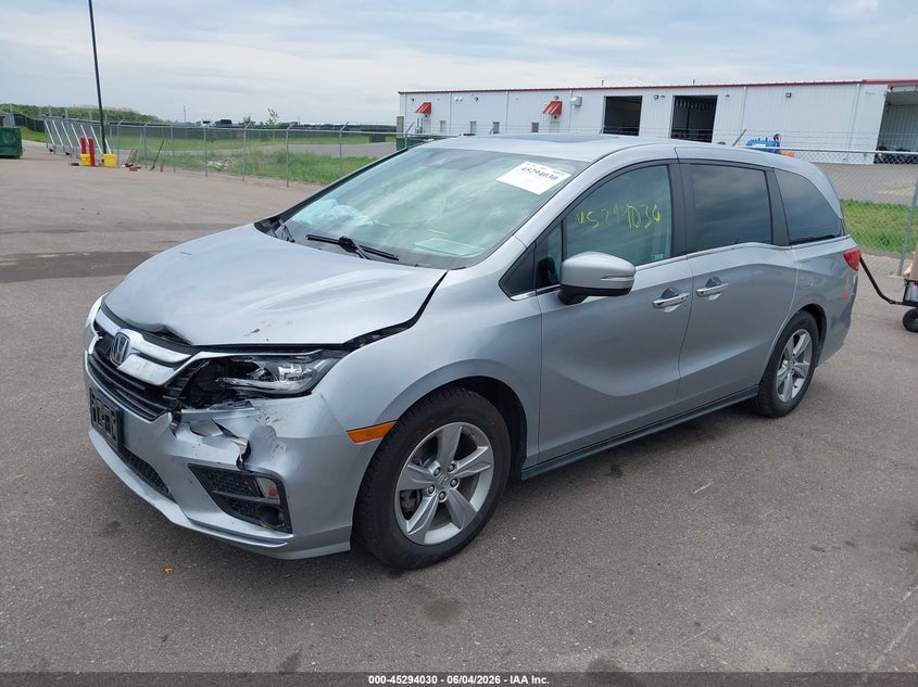 Vin: 5fnrl6h72lb044672, lot: 45791866, honda odyssey ex-l/ex-l w/navi   res 20202