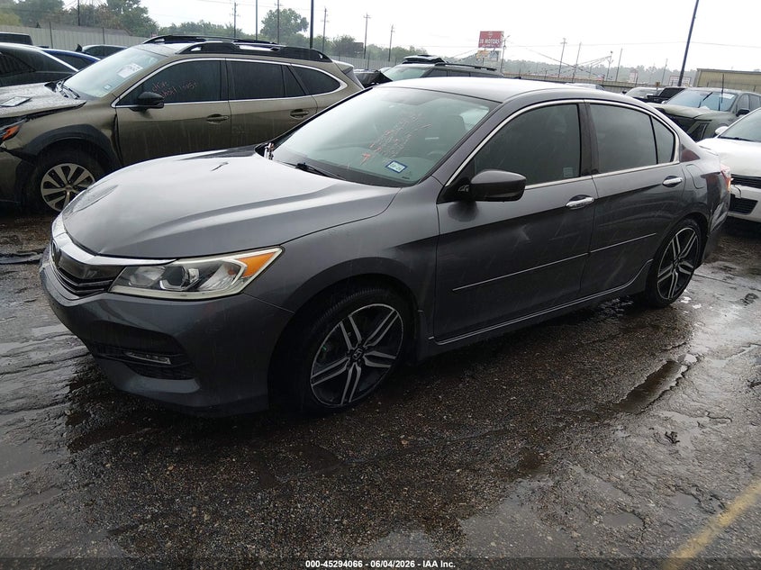 Vin: 1hgcr2f57ga232537, lot: 45791902, honda accord sport 20162