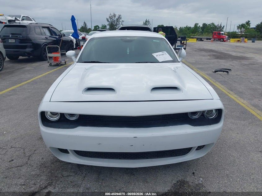 2021 Dodge Challenger 6.4 white Lot 111045294075 Vin 2C3CDZFJ8MH509748
