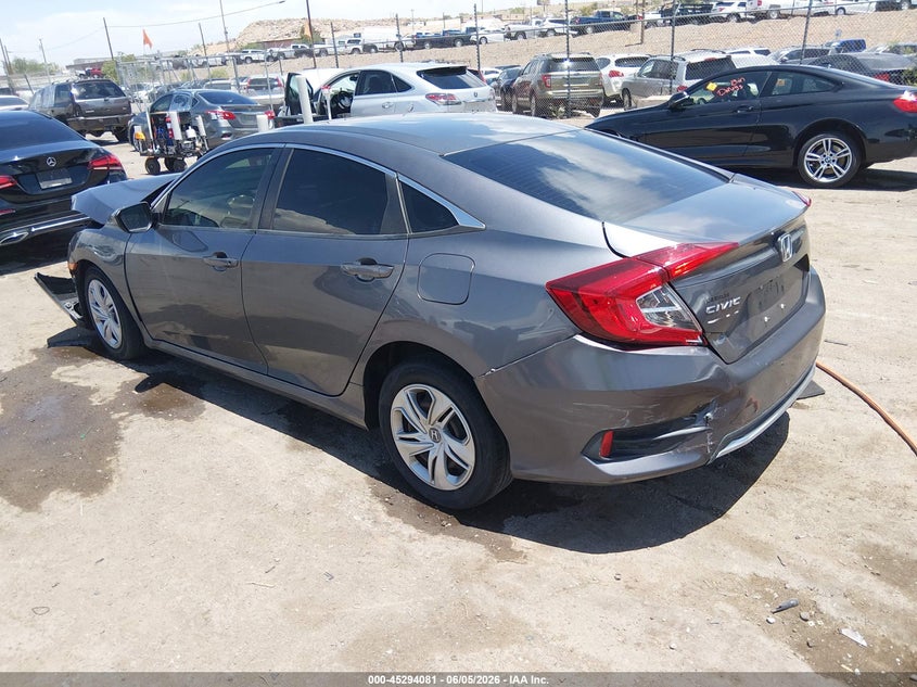 2019 HONDA CIVIC SEDAN 2.0L I-4 DOHC, VVT, 158HP