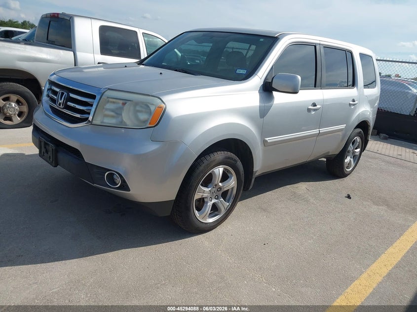 Vin: 5fnyf3h59db011704, lot: 45791924, honda pilot ex-l 20132