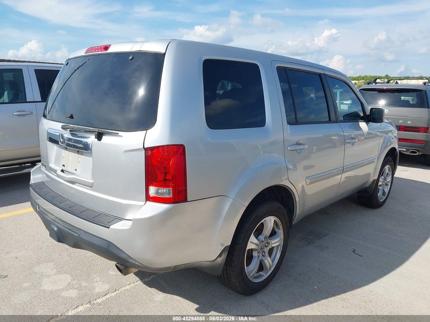 Vin: 5fnyf3h59db011704, lot: 45791924, honda pilot ex-l 20134