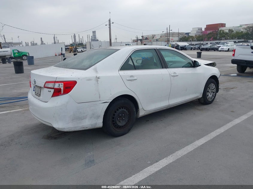 2012 TOYOTA CAMRY SEDAN 2.5L I-4 DOHC, VVT, 173HP