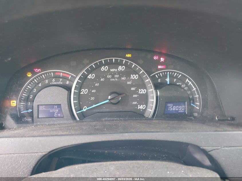 2012 TOYOTA CAMRY SEDAN 2.5L I-4 DOHC, VVT, 173HP