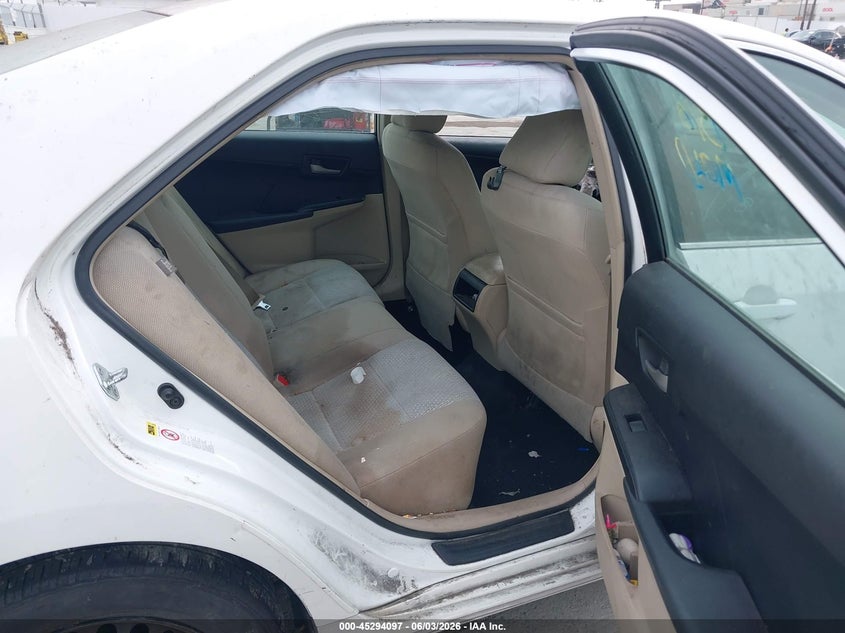 2012 TOYOTA CAMRY SEDAN 2.5L I-4 DOHC, VVT, 173HP