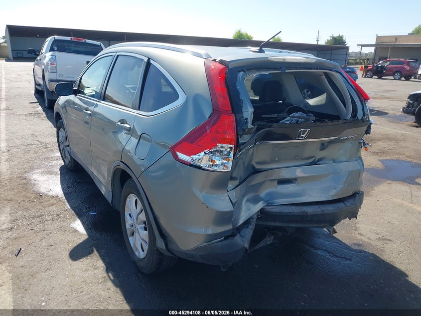 Vin: jhlrm4h78cc001262, lot: 45791944, honda cr-v ex-l 20123