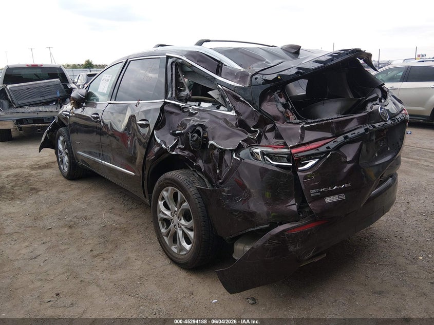 Vin: 5gaevckw2lj129366, lot: 45792024, buick enclave awd avenir 20203