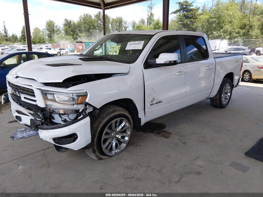 Vin: 1c6srfjtxpn674509, lot: 45792041, ram 1500 laramie  4x4 5'7 box 20232