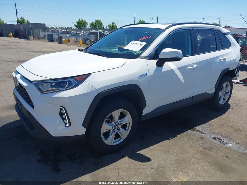 Vin: 2t3rwrfv5kw025388, lot: 45792091, toyota rav4 hybrid xle 20192