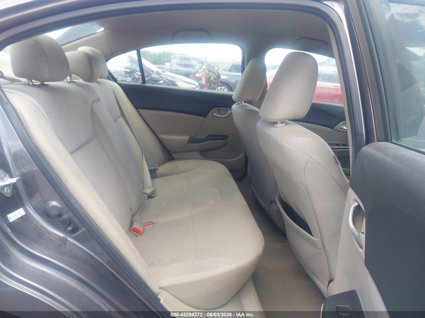 2012 Honda Civic 1.8 Lx grey Lot 111045294272 Vin 19XFB2F51CE373840
