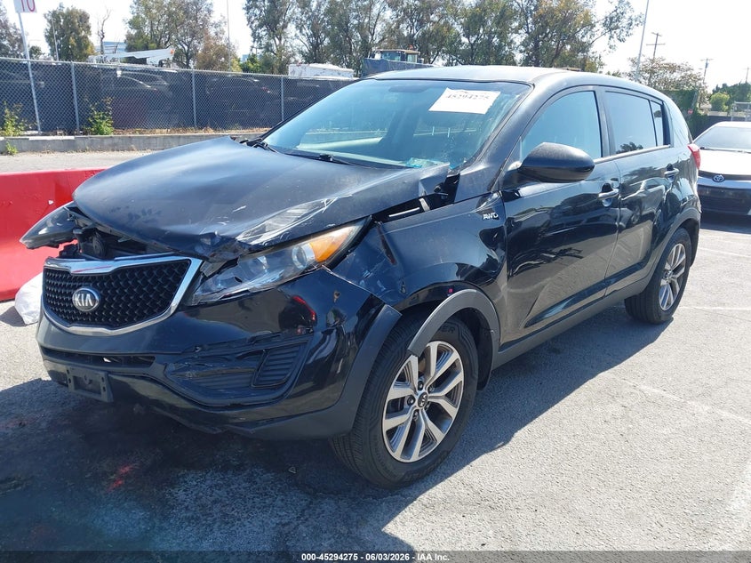 Vin: kndpbcac5g7853417, lot: 45792111, kia sportage lx 20162
