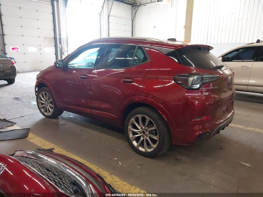 Vin: kl4amgsl0rb022326, lot: 45792131, buick encore gx avenir awd 20243