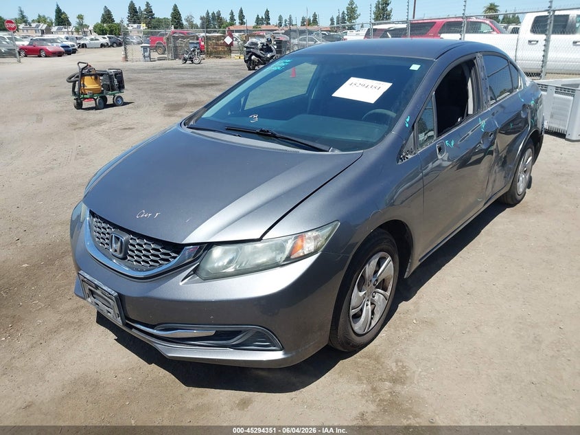 2013 Honda Civic Lx 19XFB2F50DE205849 photo 1