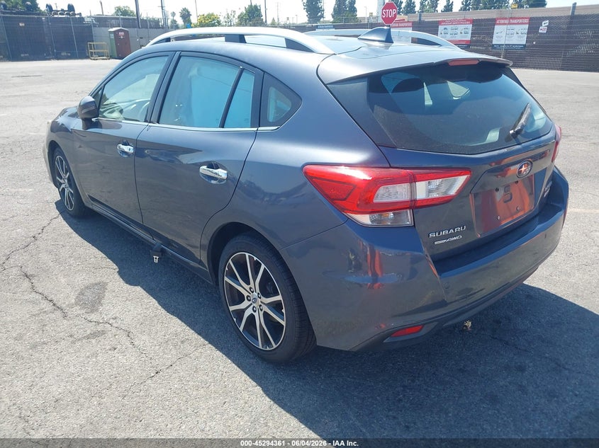 Vin: 4s3gtau61h3707709, lot: 45792197, subaru impreza 2.0i limited 20173