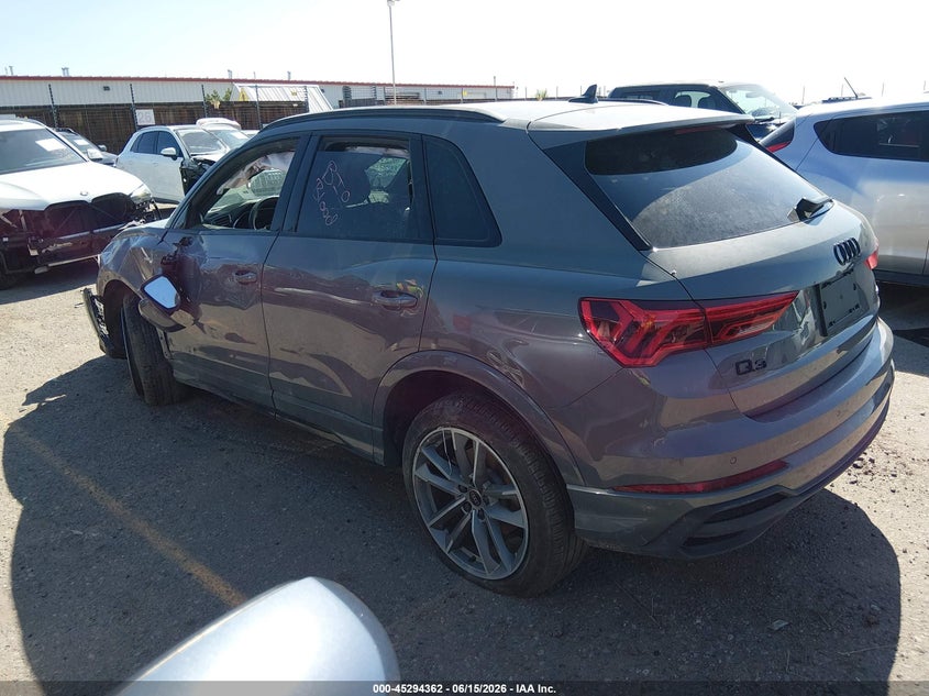 Vin: wa1eecf39r1089949, lot: 45792198, audi q3 premium plus 45 tfsi s line quattro tiptronic 20243