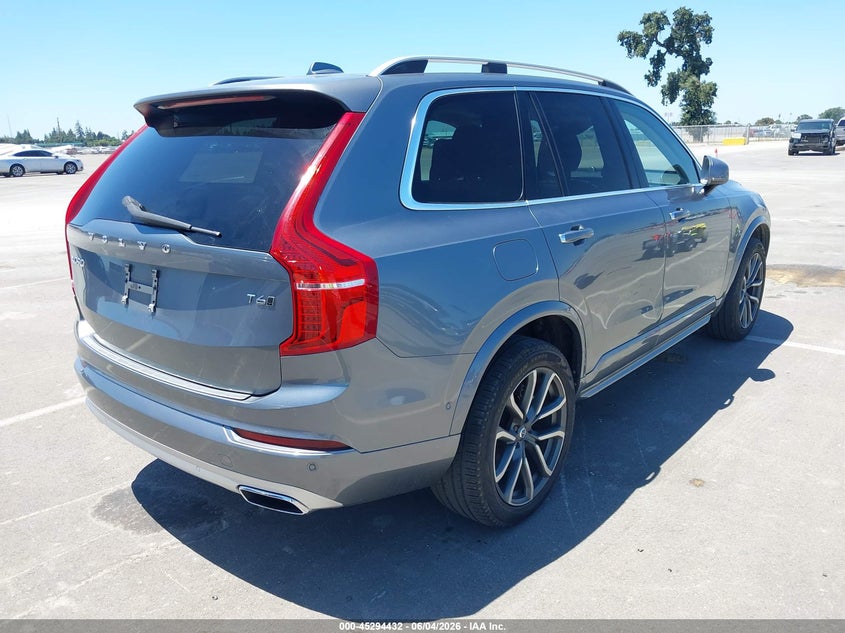 Vin: yv4a22pk4g1077280, lot: 45792268, volvo xc90 t6 momentum 20164