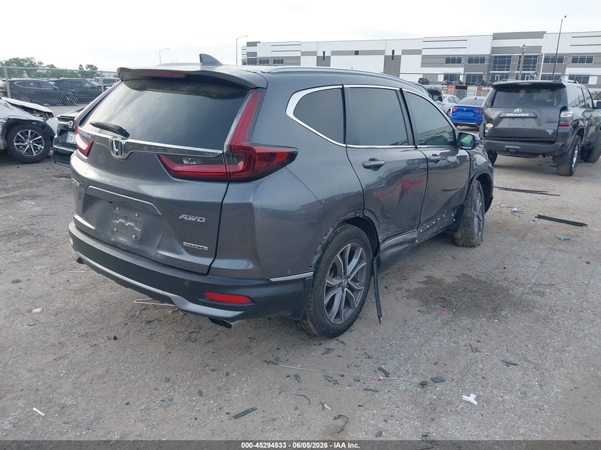 Vin: 2hkrw2h91mh604136, lot: 45792369, honda cr-v awd touring 20214