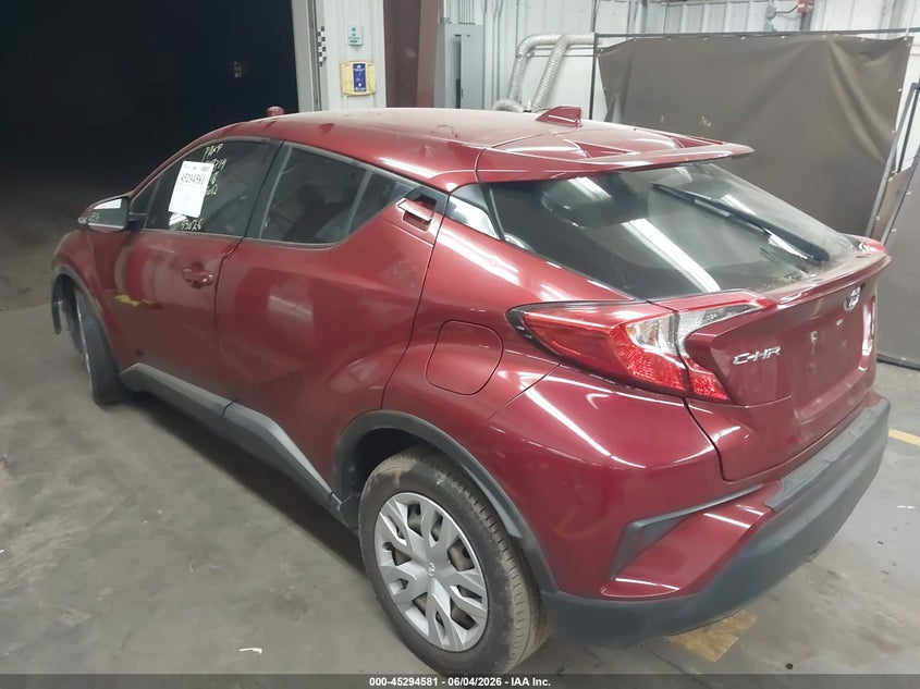 Vin: jtnkhmbx8k1017169, lot: 45792417, toyota c-hr le 20193