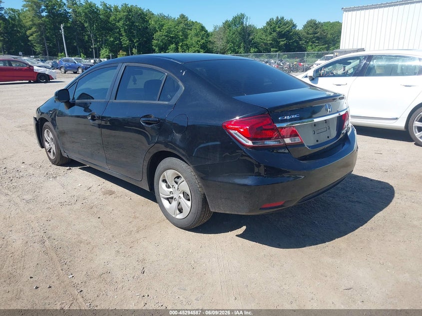 Vin: 2hgfb2f55dh584711, lot: 45792423, honda civic lx 20133