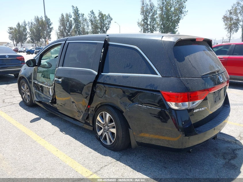 Vin: 5fnrl5h95eb133828, lot: 45792425, honda odyssey touring/touring elite 20143