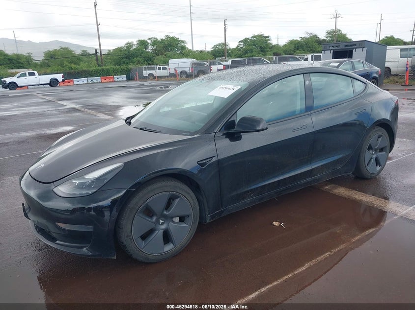 Vin: 5yj3e1ea1mf058048, lot: 45792454, tesla model 3 standard range plus rear-wheel drive 20212
