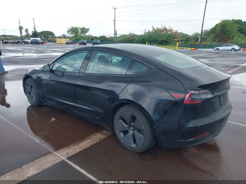 Vin: 5yj3e1ea1mf058048, lot: 45792454, tesla model 3 standard range plus rear-wheel drive 20213