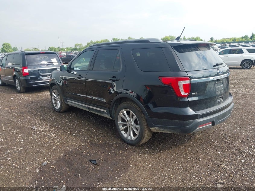 Vin: 1fm5k8d8xkgb47270, lot: 45792455, ford explorer xlt 20193