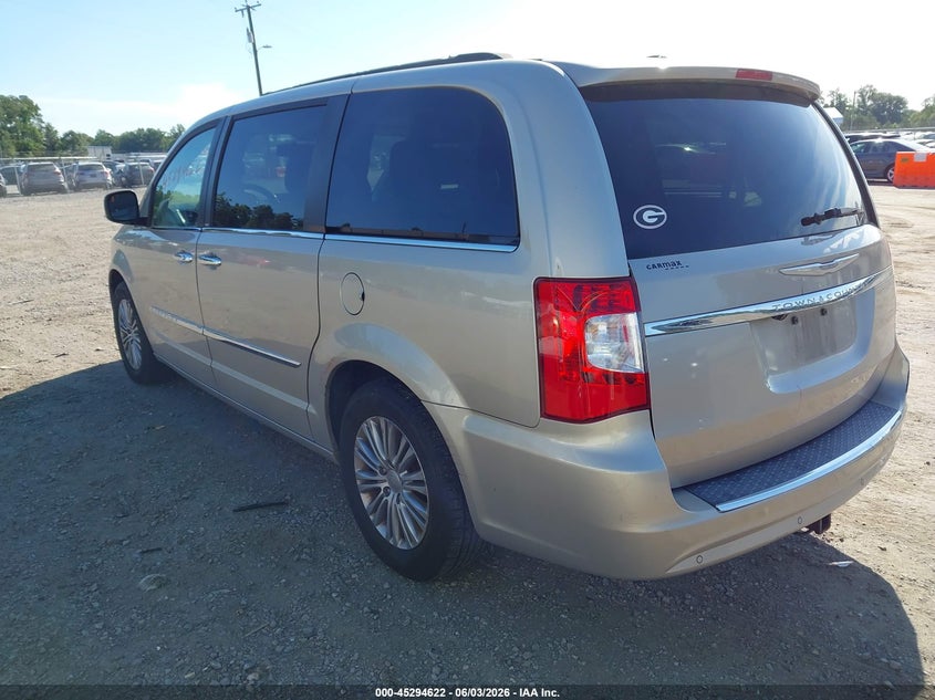Vin: 2c4rc1cg8dr712233, lot: 45792458, chrysler town & country touring-l 20133
