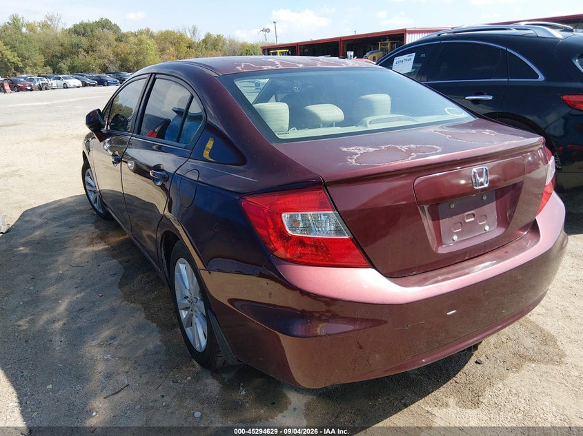 Vin: 2hgfb2f86ch535879, lot: 45792465, honda civic ex 20123