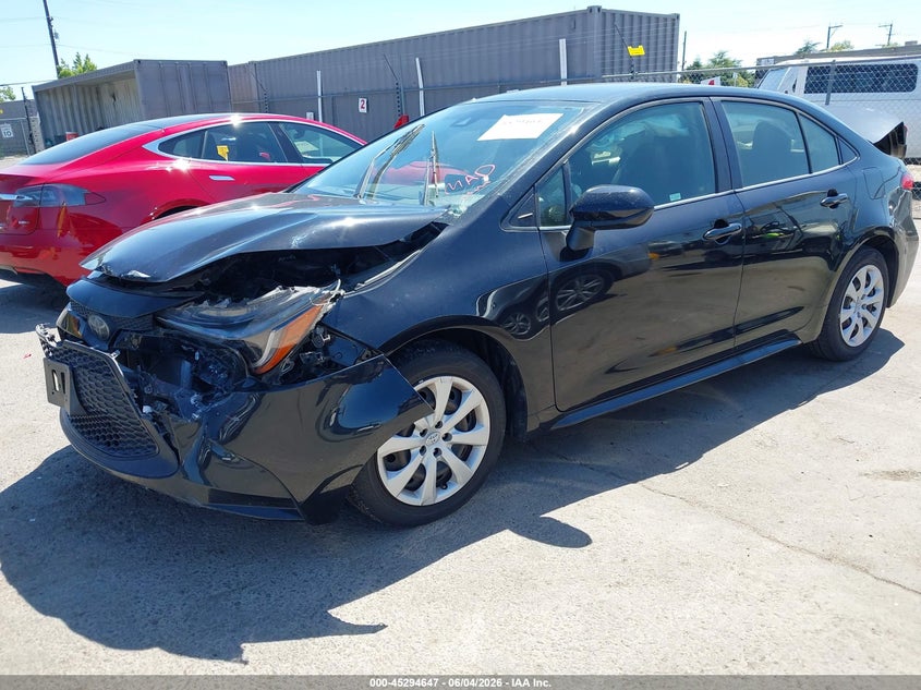 Vin: jtdepraexlj057840, lot: 45792483, toyota corolla le 20202