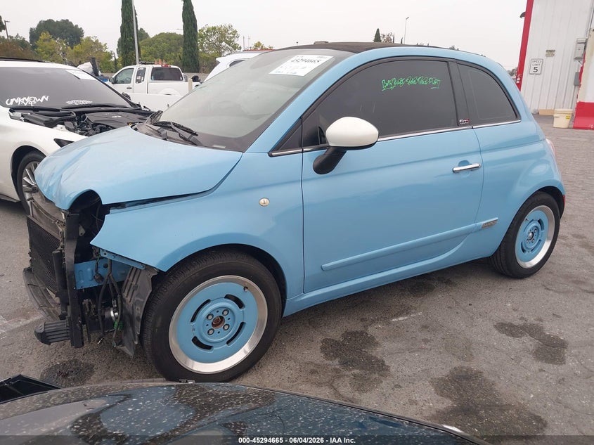 Vin: 3c3cffer2ft716517, lot: 45792501, fiat 500c 1957 edition 20152