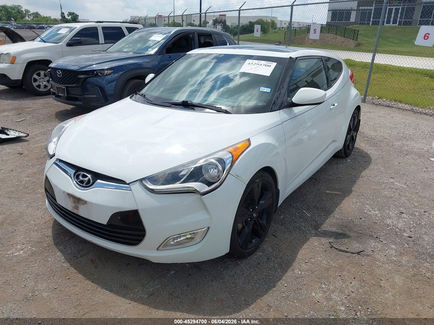Vin: kmhtc6ad5gu257808, lot: 45792536, hyundai veloster 20162