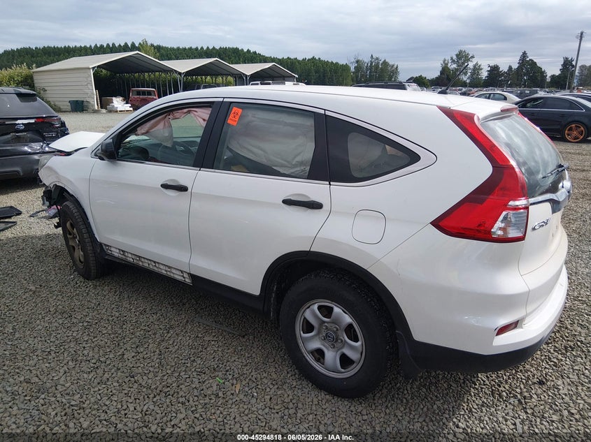 Vin: 5j6rm4h37gl019875, lot: 45792654, honda cr-v lx 20163